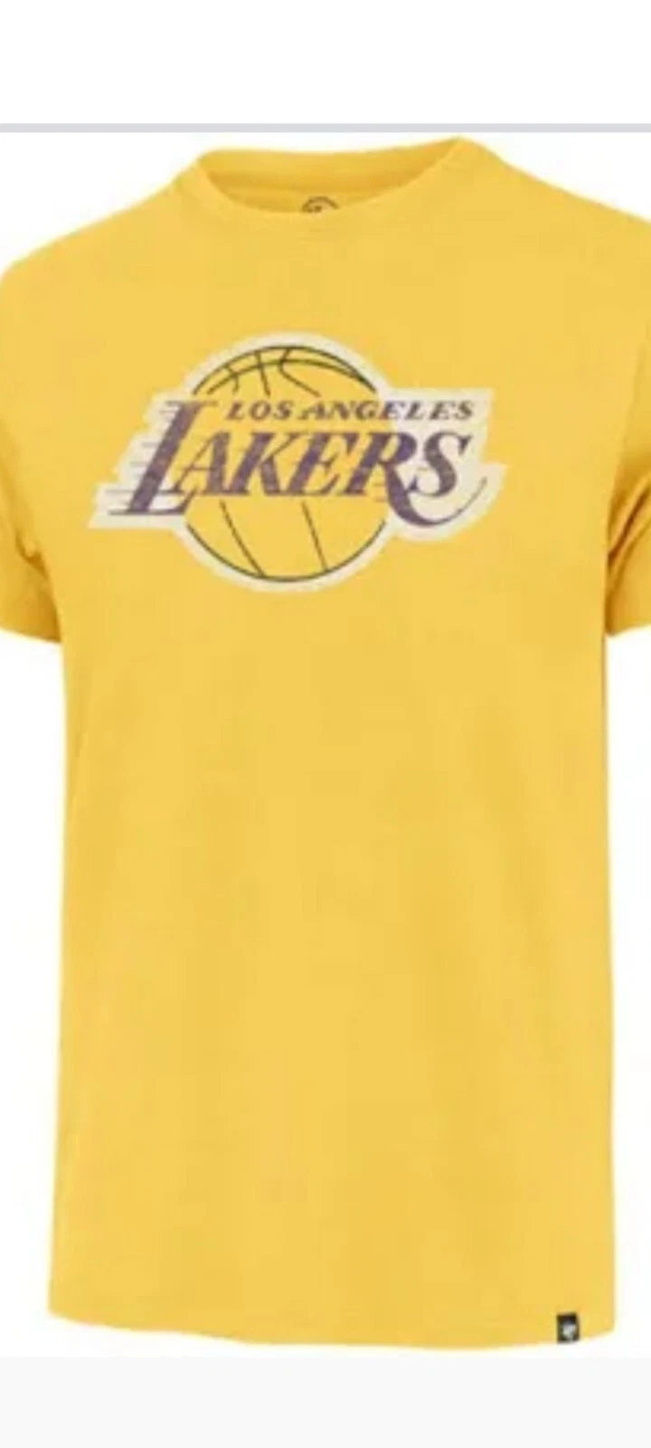 NWT Los Angeles Lakers Tri Blend Scrum Distressed 47' Brand Shirt Mens XL