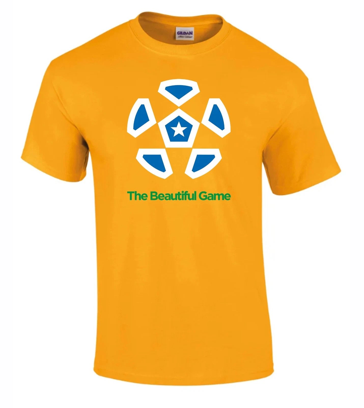 THE BEAUTIFUL GAME T SHIRT WORLD CUP 2026 BRAZIL COLOURS