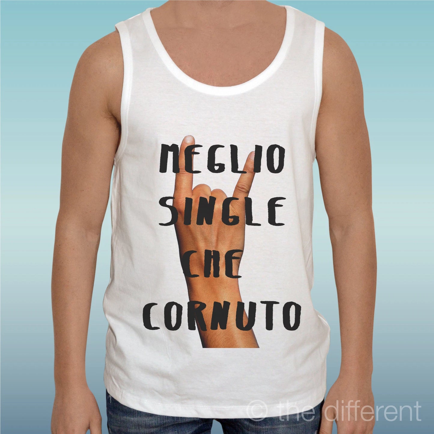 Canotta T-Shirt " Sentence Better Single Che Horned " Tank Top Gift Idea