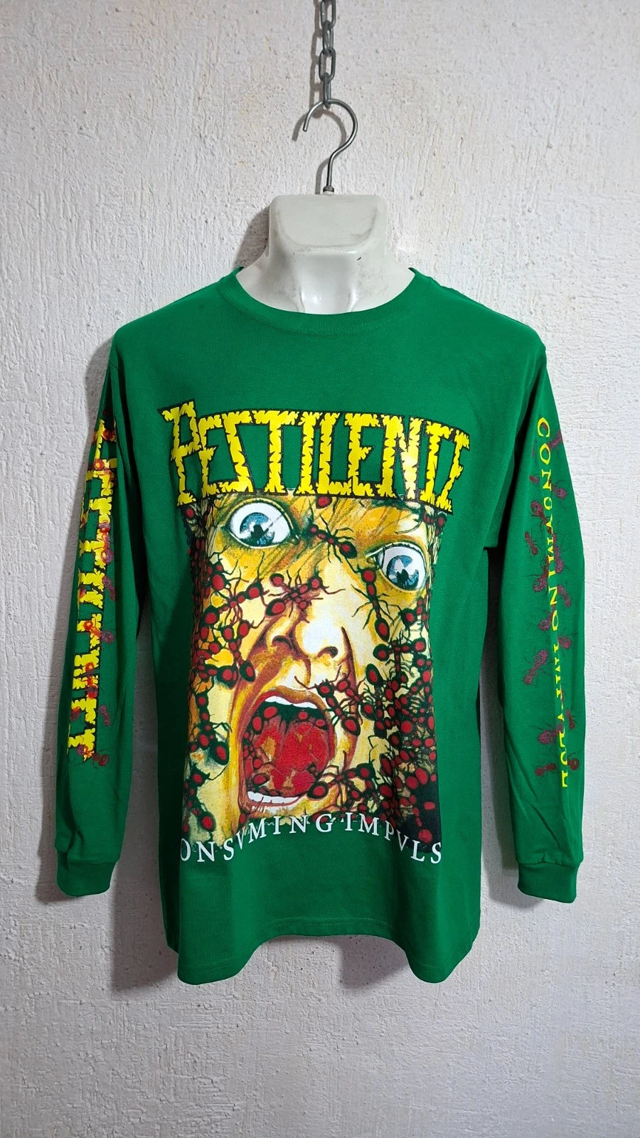 Pestilence Consuming Impulse long sleeve shirt Death Metal Asphyx Grave Entombed