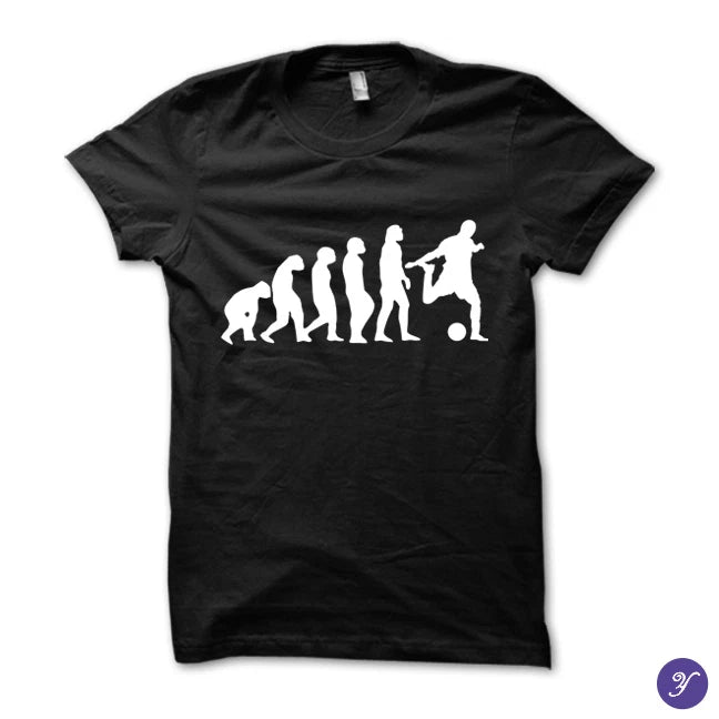 Football Evolution tshirt Soccer Parody Sports ronaldinho ronaldo david beckham