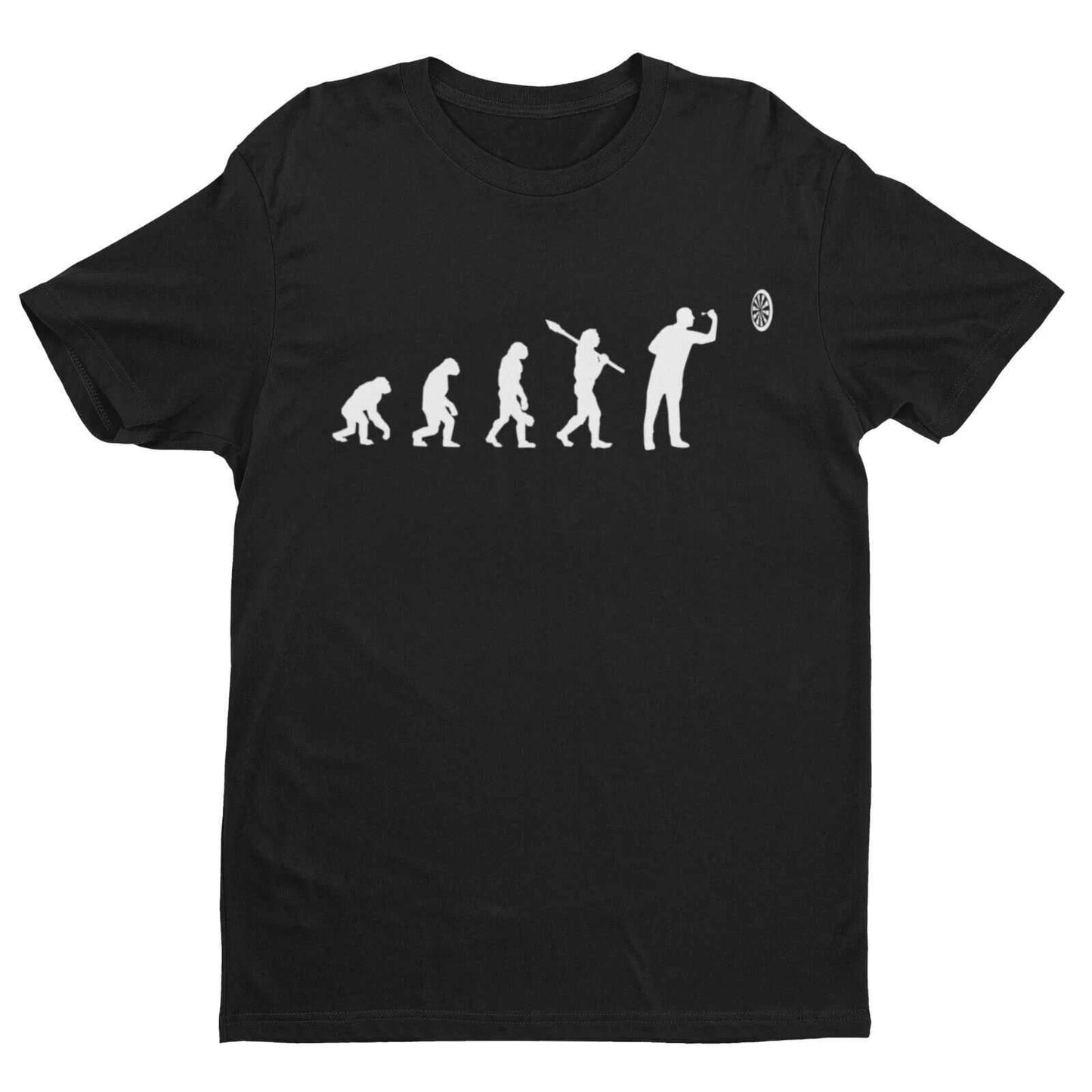 EVOLUTION OF THE DARTS PLAYER Funny T Shirt Man To Oche Gift Idea Darts Team Dad