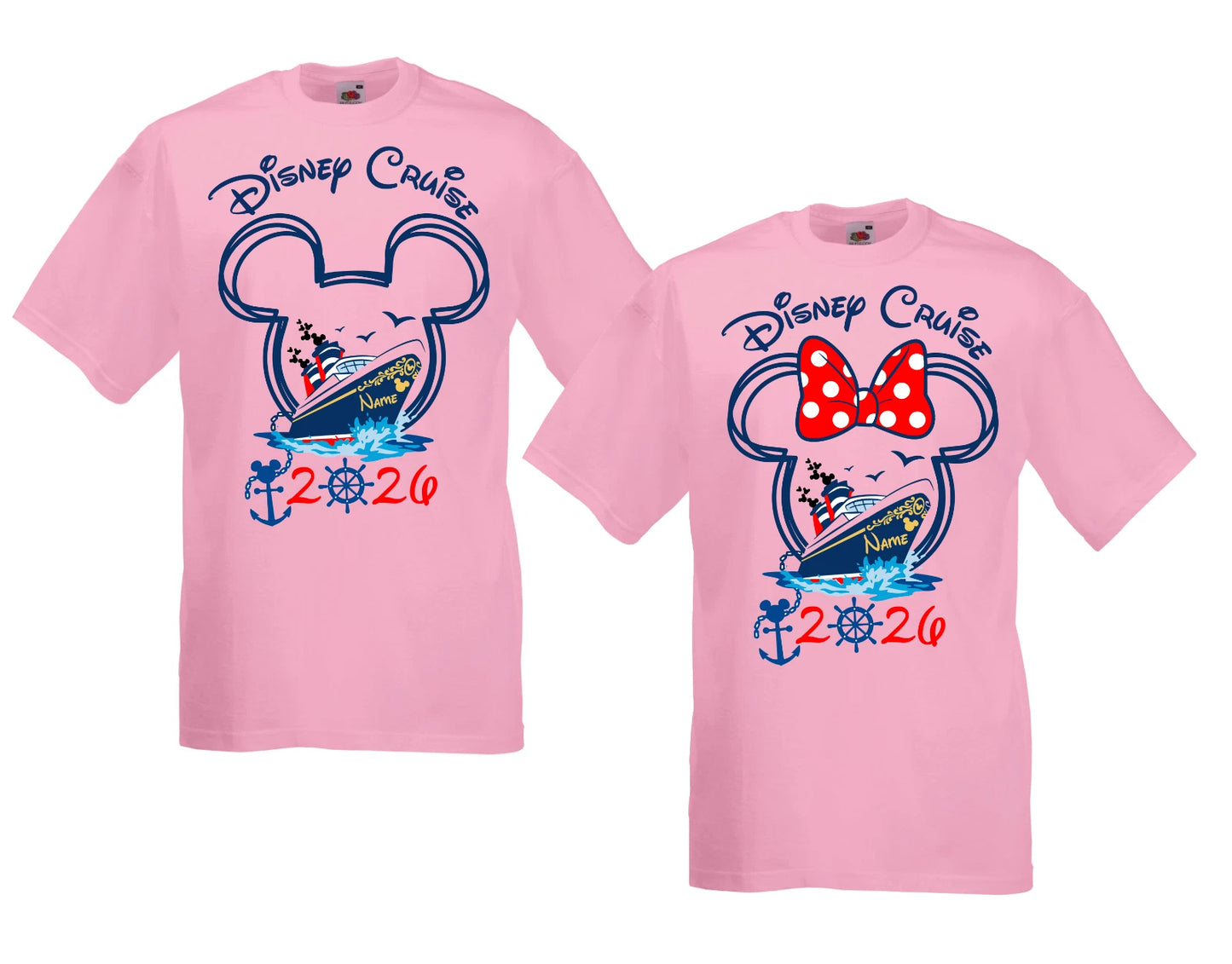Custom Disney Cruise 2026 Shirt, Family Vacation T-Shirt, Cruise Family Trip Tee