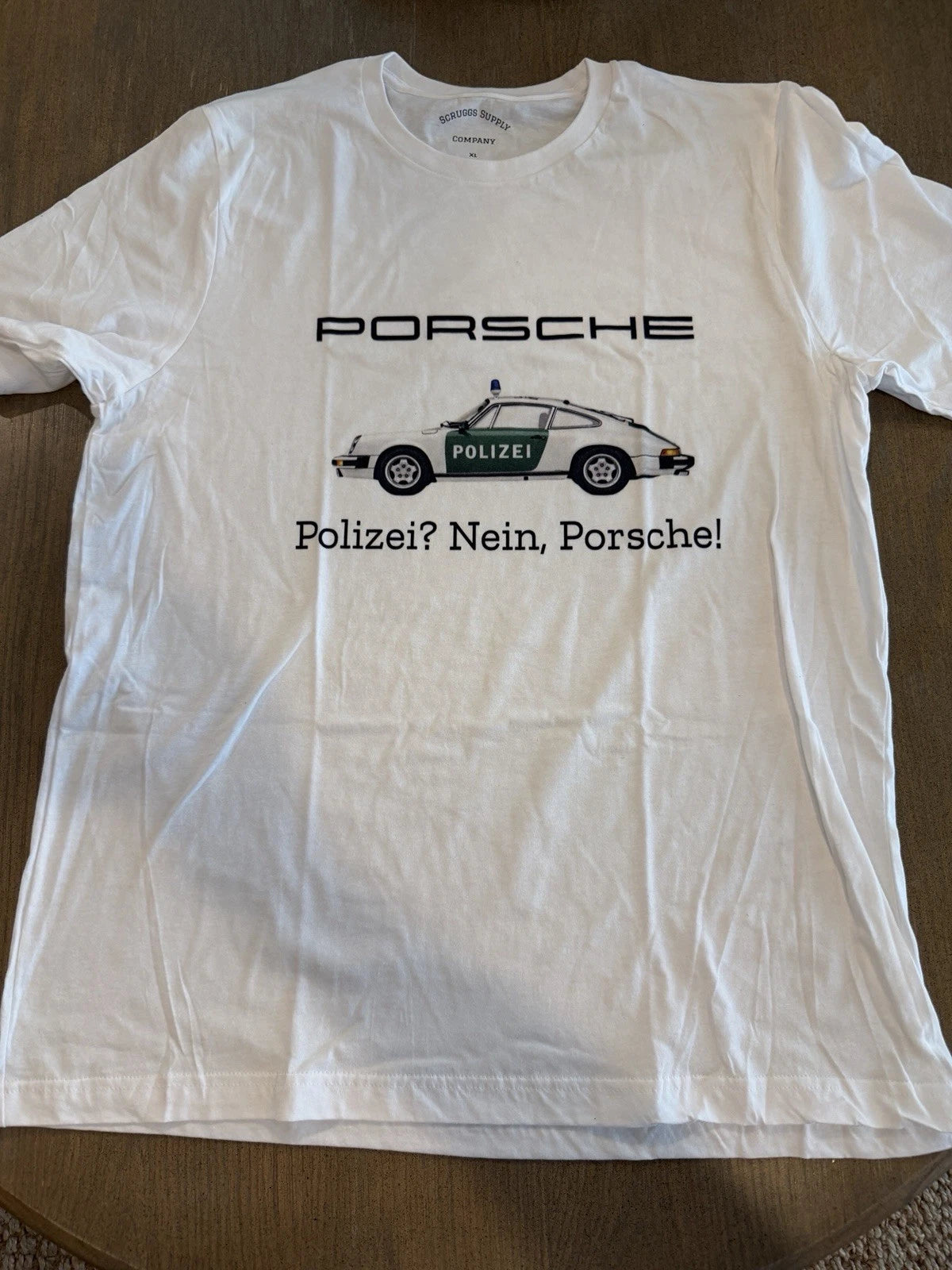Vintage Style Porsche 911 Polizei Police Car XL “Polizei? Nein, Porsche!”