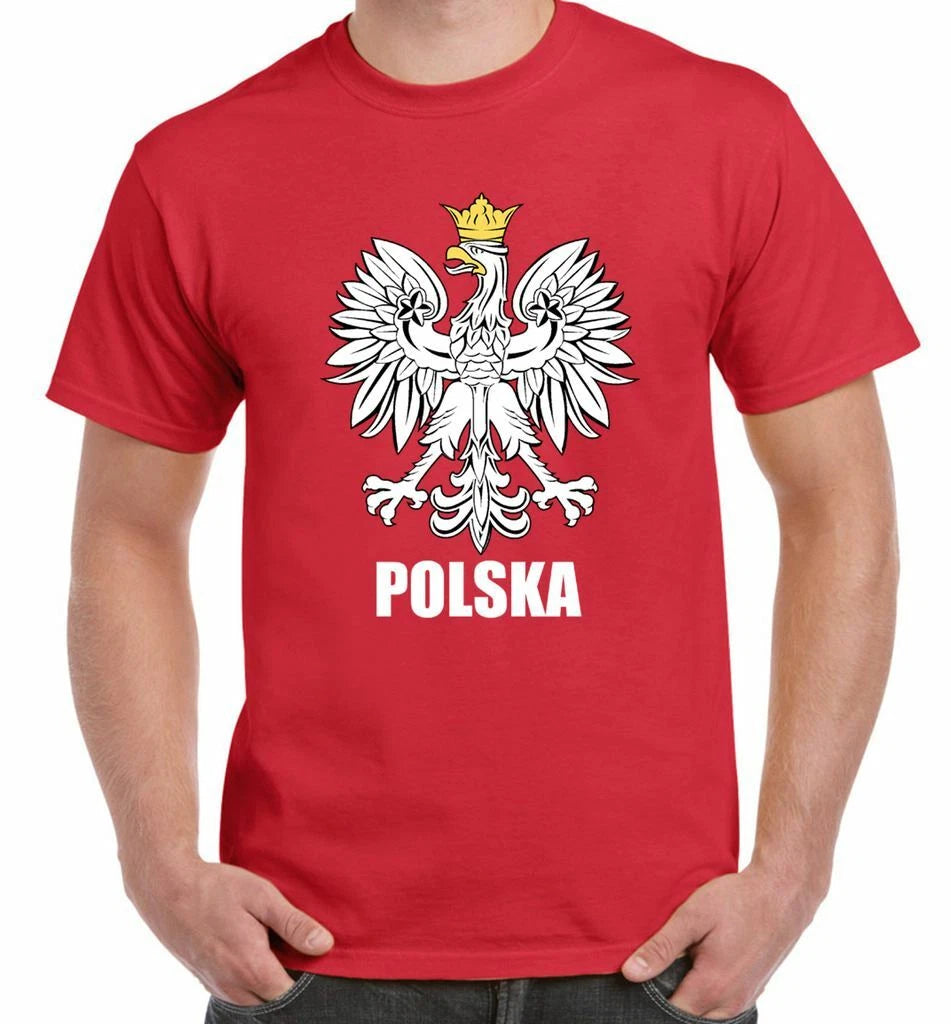 Polish Eagle Polska Flag Men's T-Shirt - Poland Football