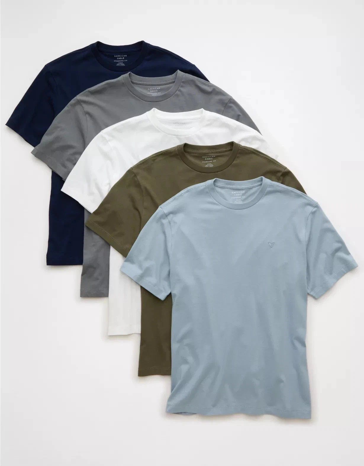 American Eagle T Shirt Your Color Choice XL Cotton Blend Gray White Tan Ivory