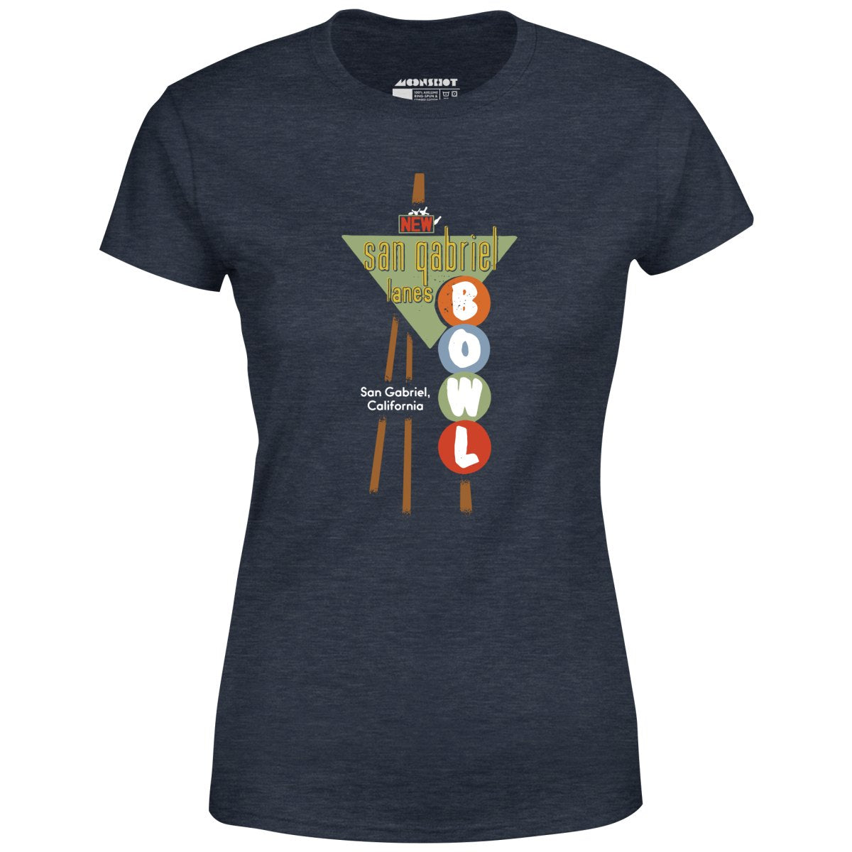 San Gabriel Lanes - San Gabriel, CA - Vintage Bowling Alley - Women's T-Shirt