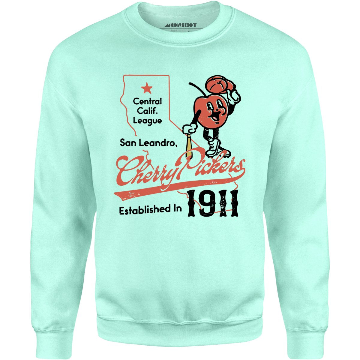 San Leandro Cherry Pickers - California - Vintage Defunct Baseball Teams - Unisex Sweatshirt