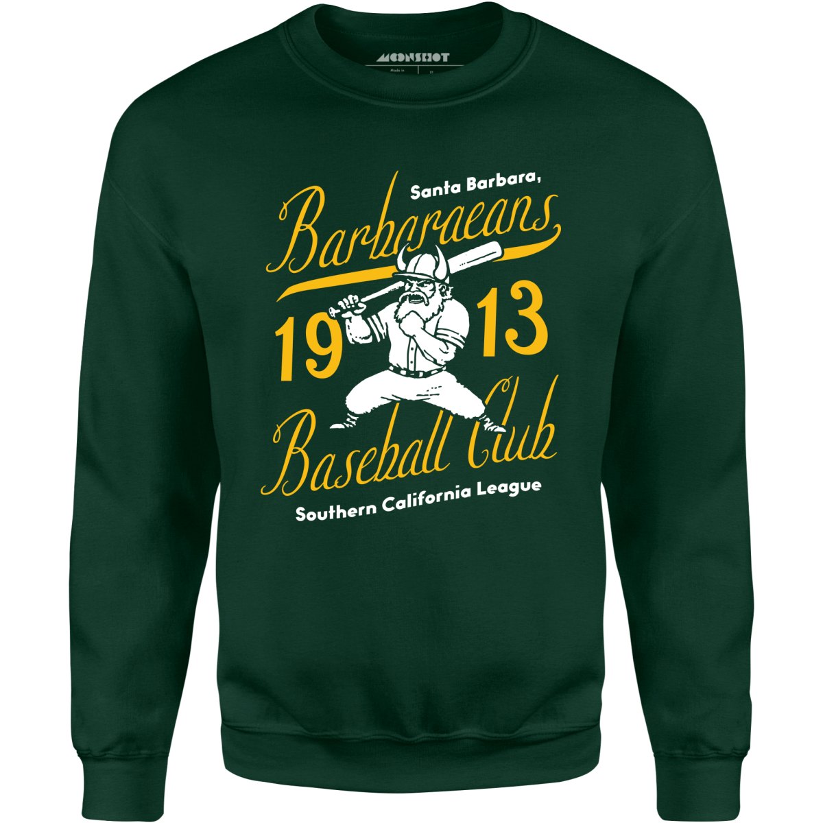 Santa Barbara Barbaraeans - California - Vintage Defunct Baseball Teams - Unisex Sweatshirt