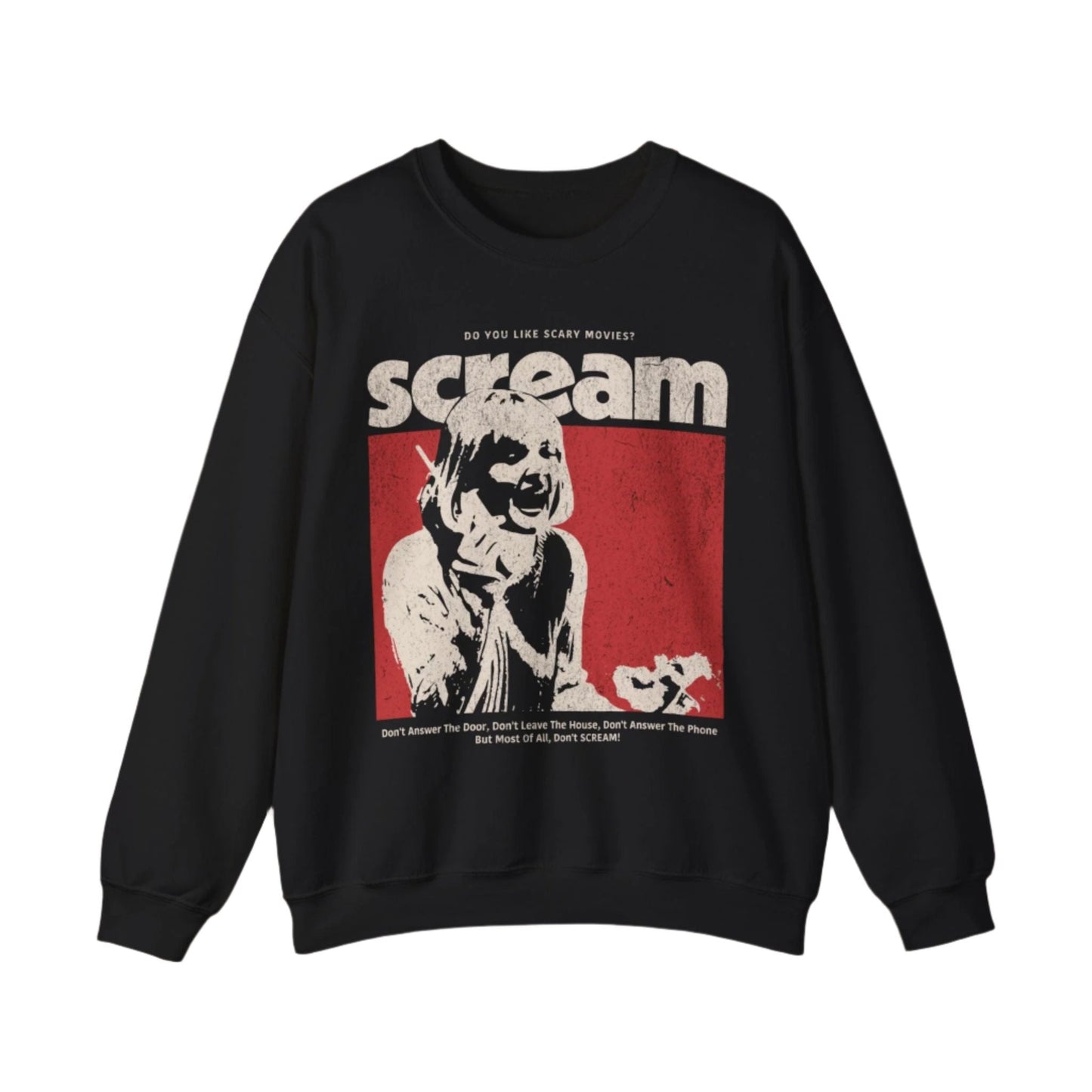 Scream Retro Horror Sweatshirt.