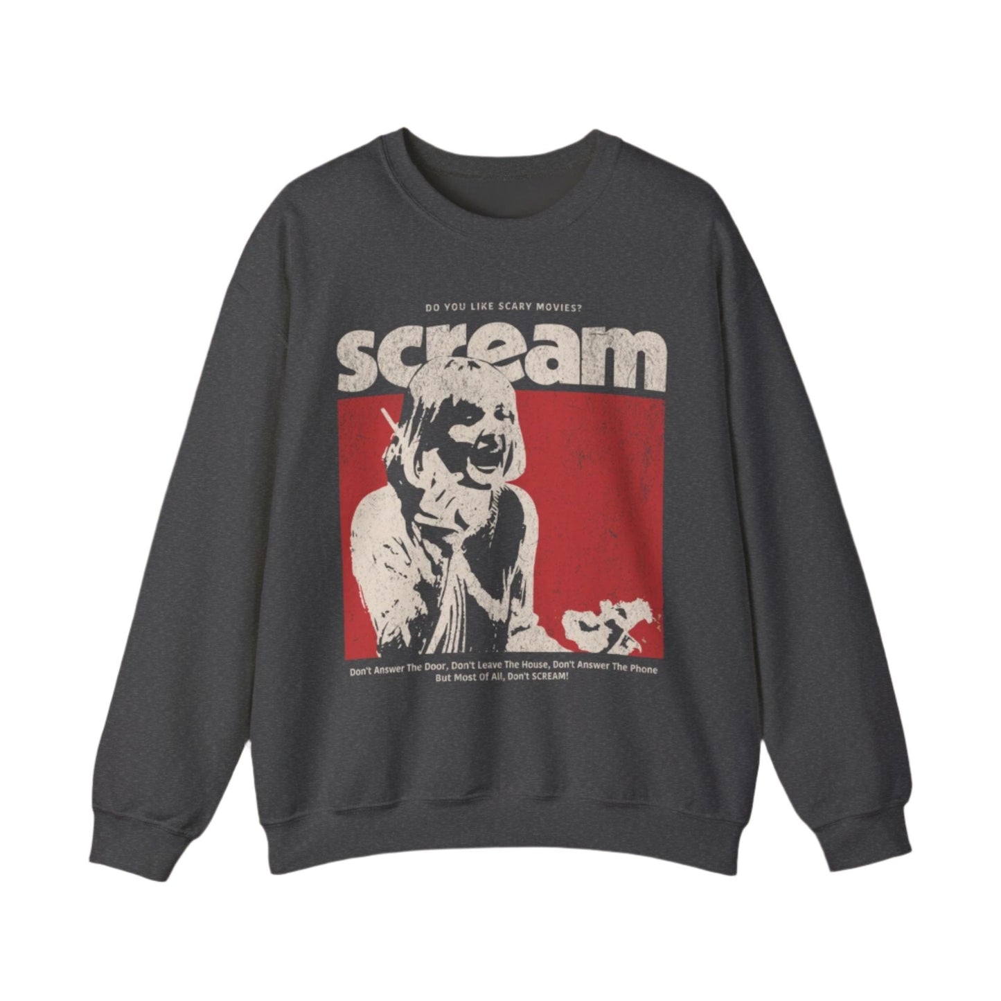 Scream Retro Horror Sweatshirt.