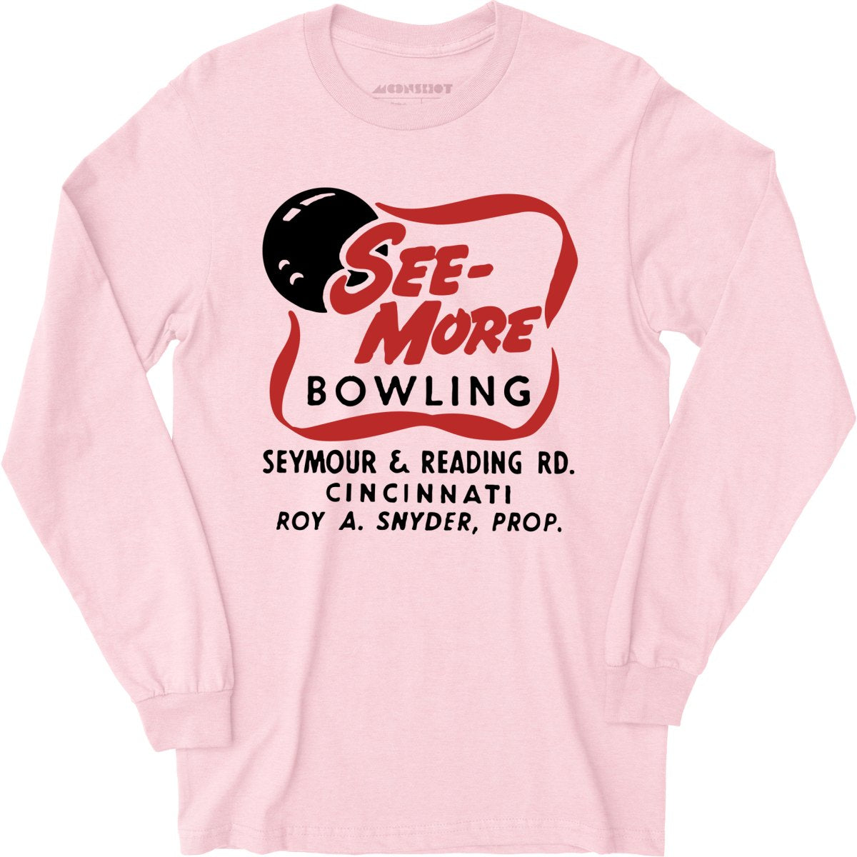 See-More Bowling - Cincinnati, OH - Vintage Bowling Alley - Long Sleeve T-Shirt