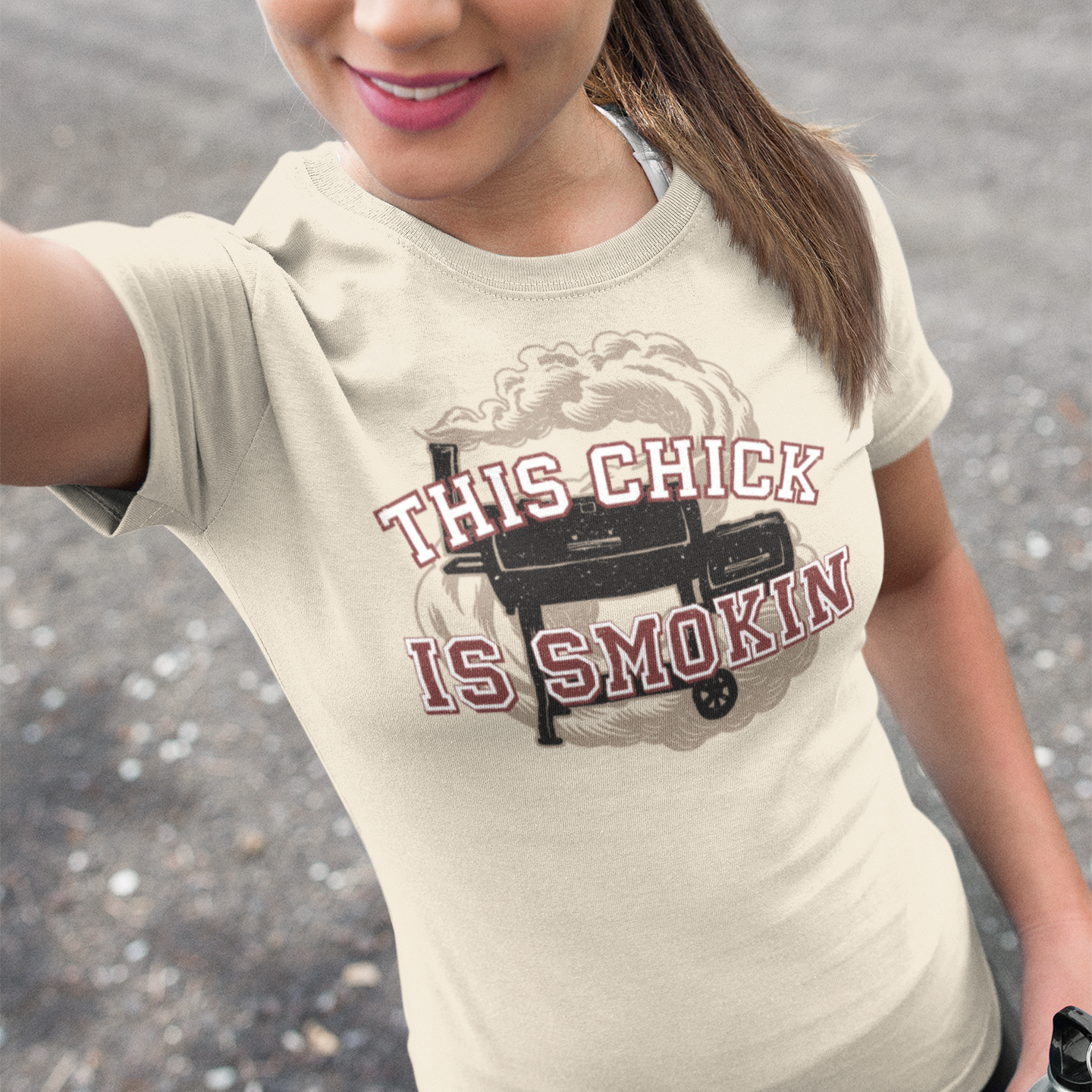 This Chick is Smokin BBQ Unisex Tee