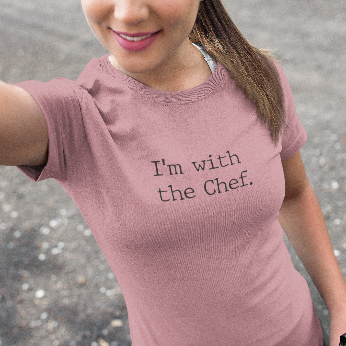 I'm With the Chef Funny Foodie Tee