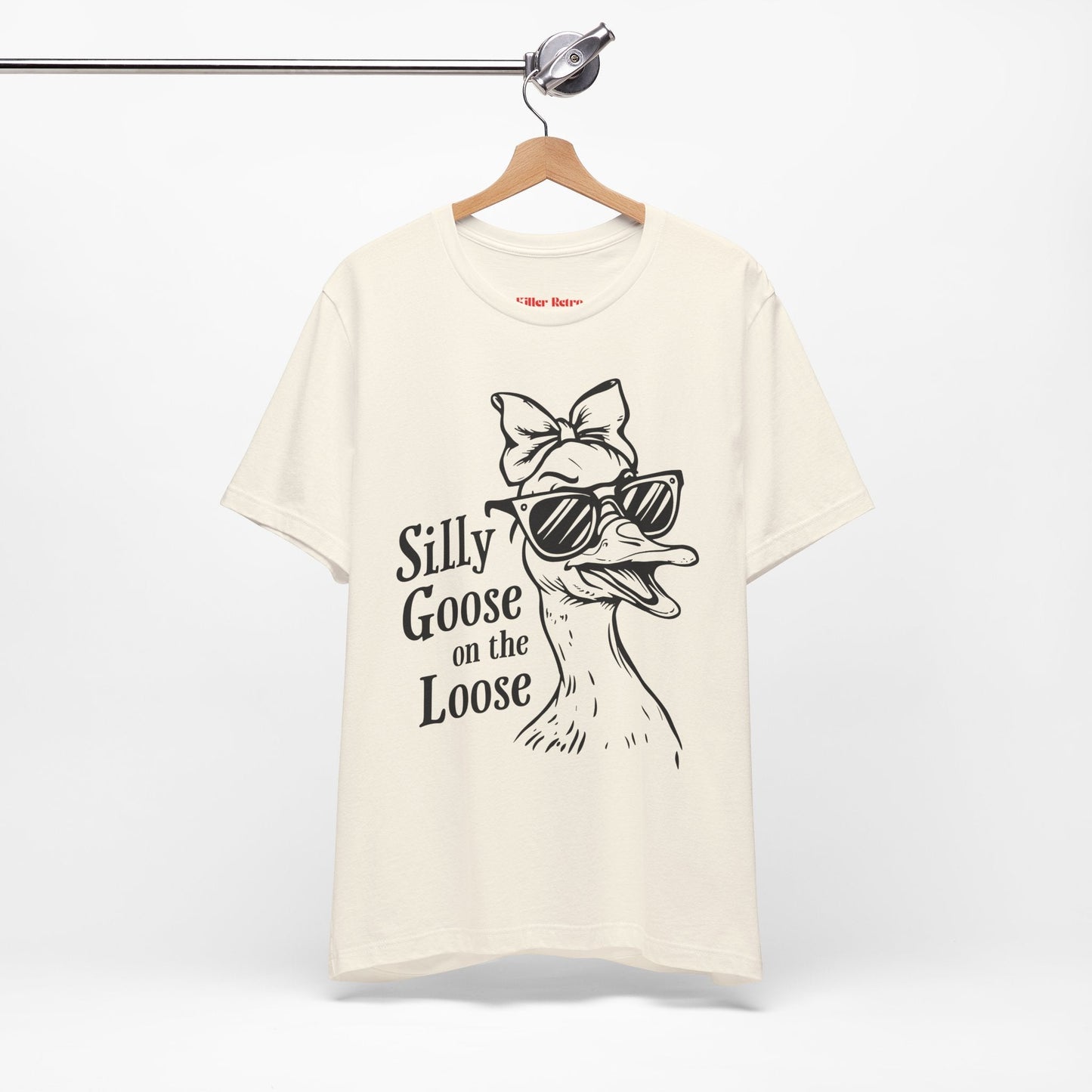 Silly Goose On The Loose Funny Retro T-Shirt