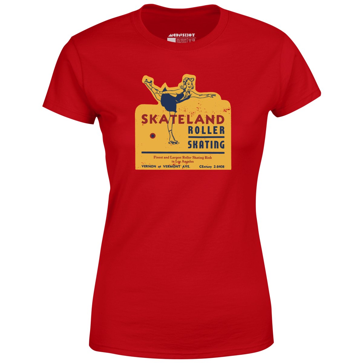 Skateland - Los Angeles, CA - Vintage Roller Rink - Women's T-Shirt