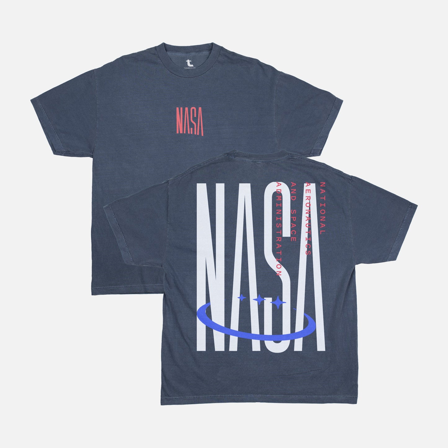Retro NASA Logo Graphic Tee Shirt