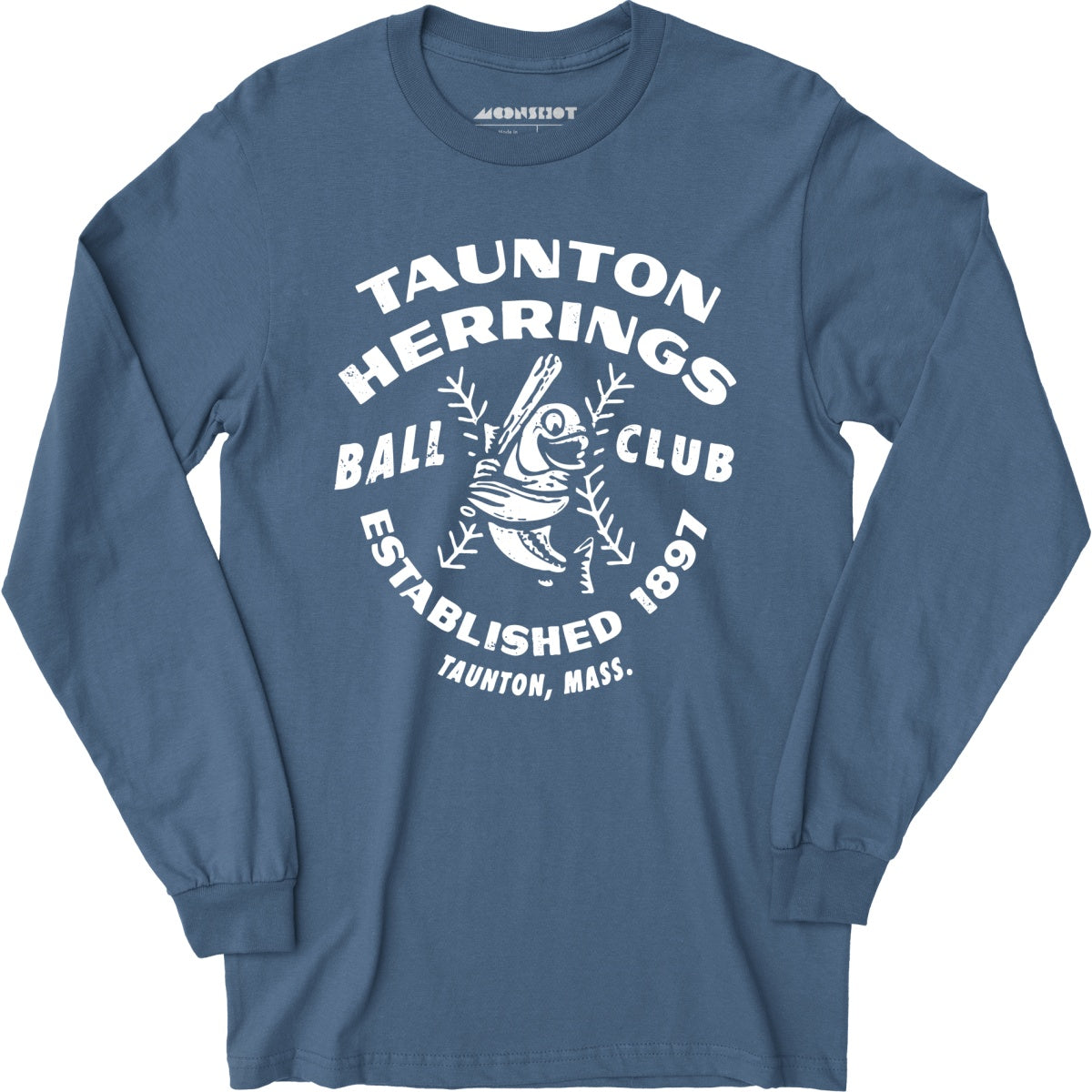 Taunton Herrings - Massachusetts - Vintage Defunct Baseball Teams - Long Sleeve T-Shirt