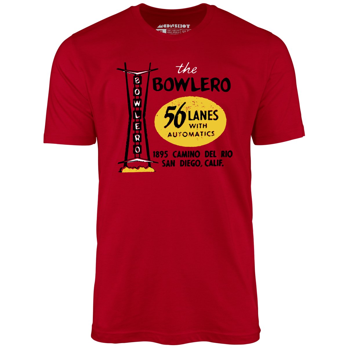 The Bowlero - San Diego, CA - Vintage Bowling Alley - Unisex T-Shirt