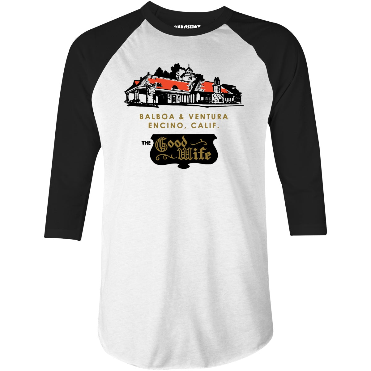 The Good Wife - Encino, CA - Vintage Restaurant - 3/4 Sleeve Raglan T-Shirt