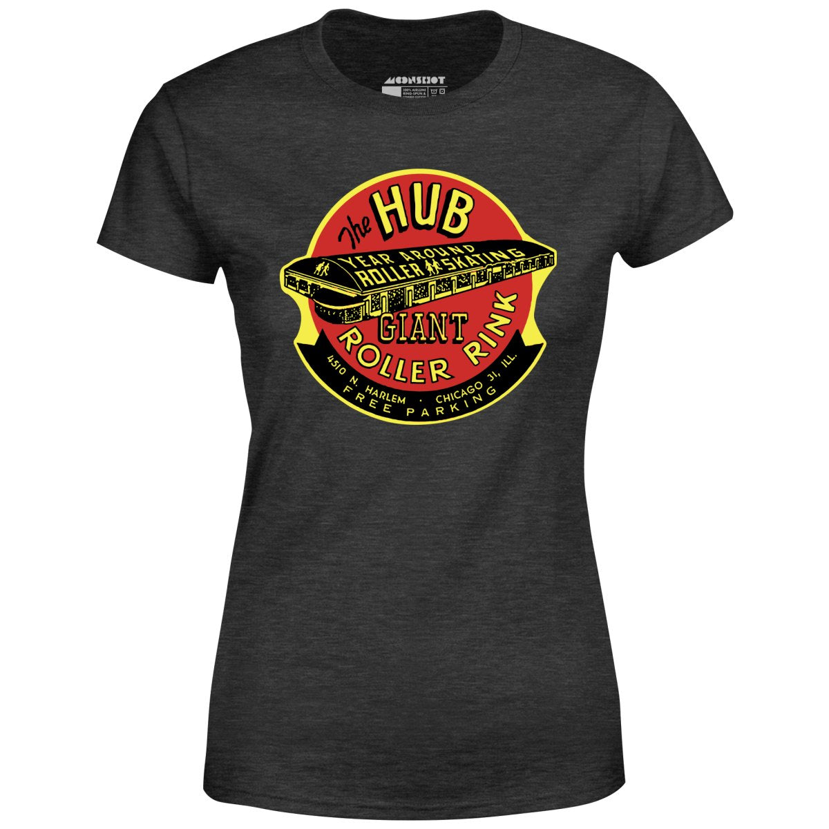 The Hub Roller Rink - Chicago, Illinois - Vintage Roller Rink - Women's T-Shirt