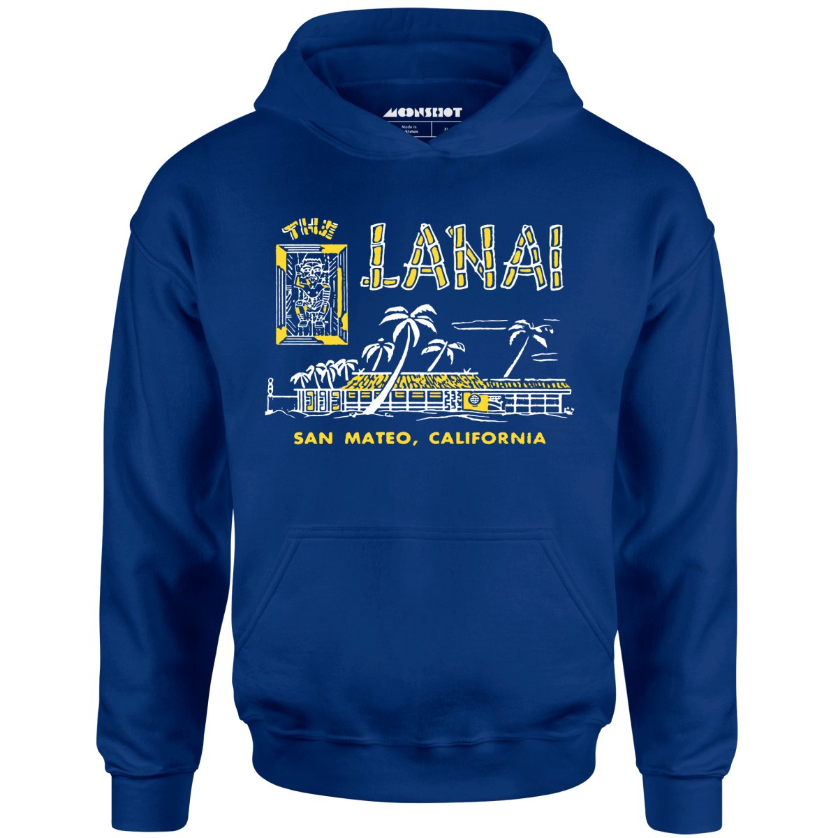 The Lanai - San Mateo, CA - Vintage Tiki Bar - Unisex Hoodie
