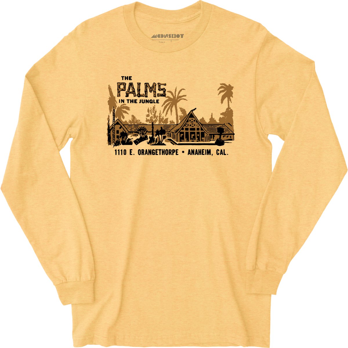 The Palms in the Jungle - Anaheim, CA - Vintage Restaurant - Long Sleeve T-Shirt