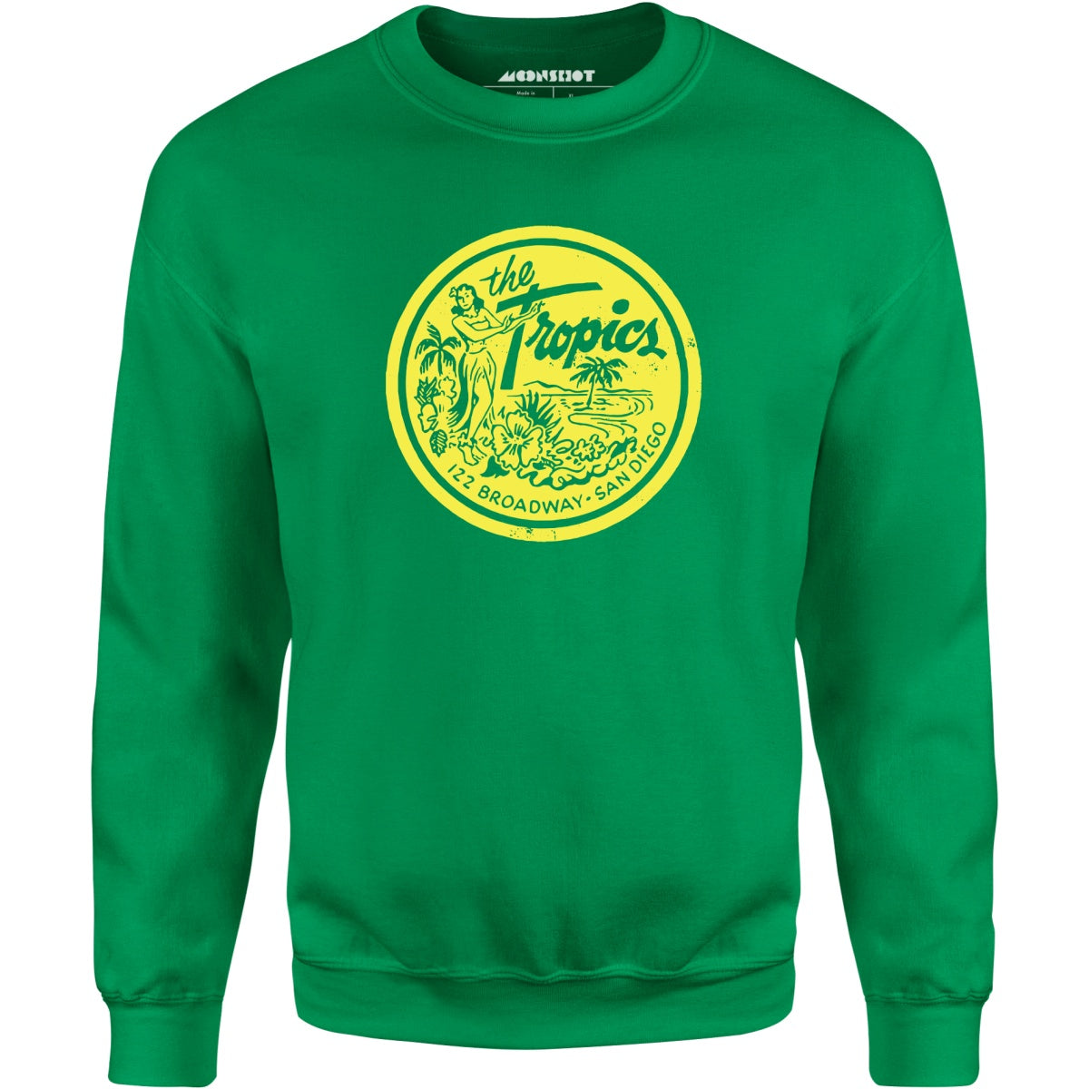 The Tropics - San Diego, CA - Vintage Tiki Bar - Unisex Sweatshirt