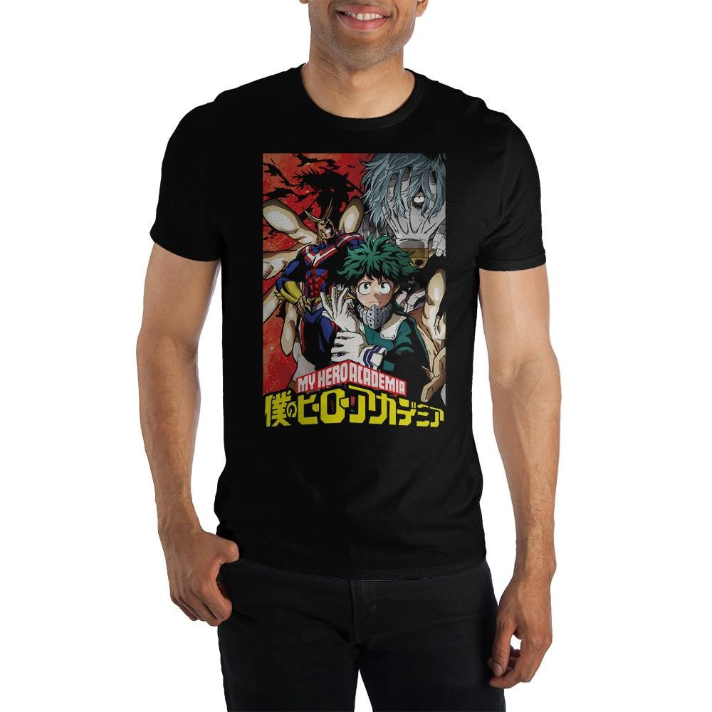 My Hero Academia Group Japanese Bioworld Adult T-Shirt - clothing by TeeHivey.com