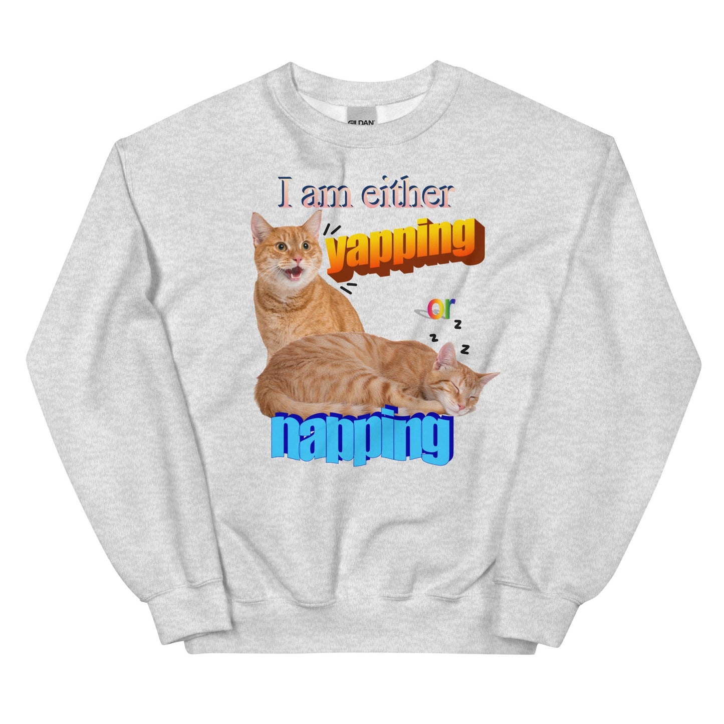 I Am Either Yapping or Napping Unisex Sweatshirt