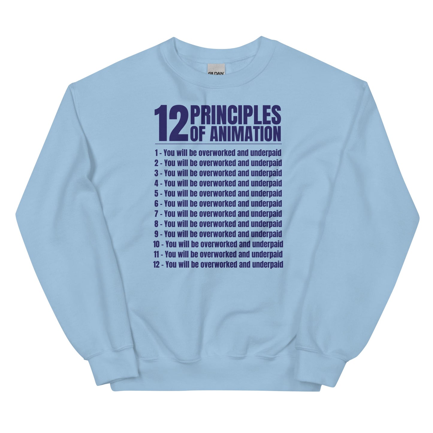 12 Principles of Animation Unisex Sweatshirt