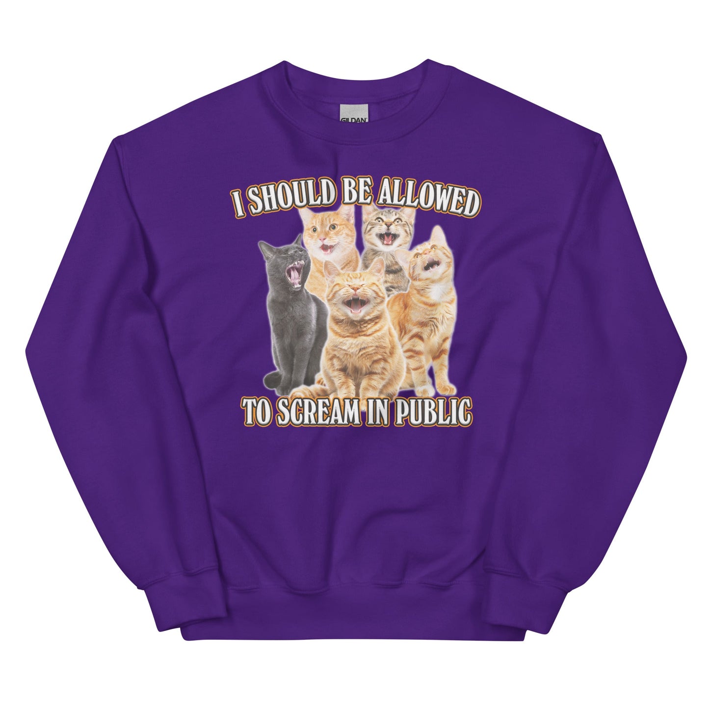 Allowed to Scream in Public Unisex Sweatshirt