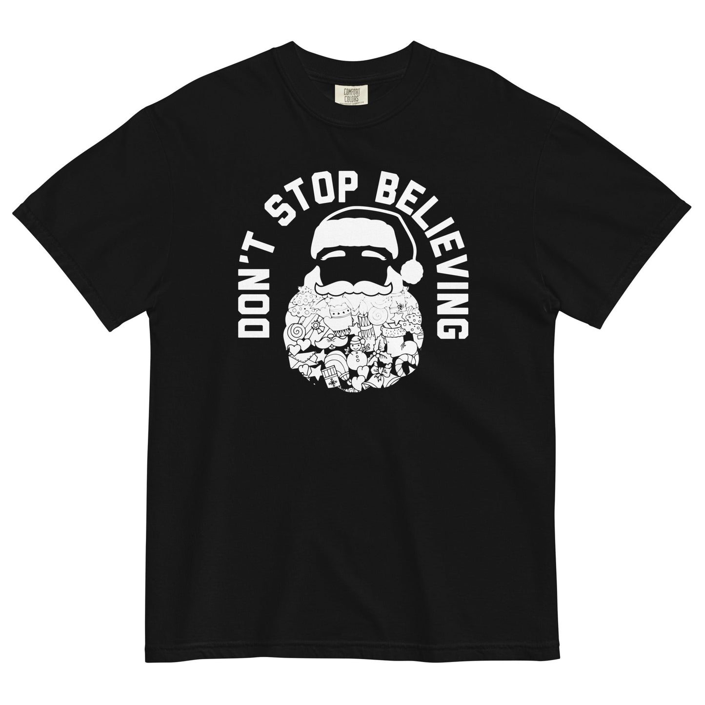 Don't Stop Believing Santa Men's Relaxed Fit Tee