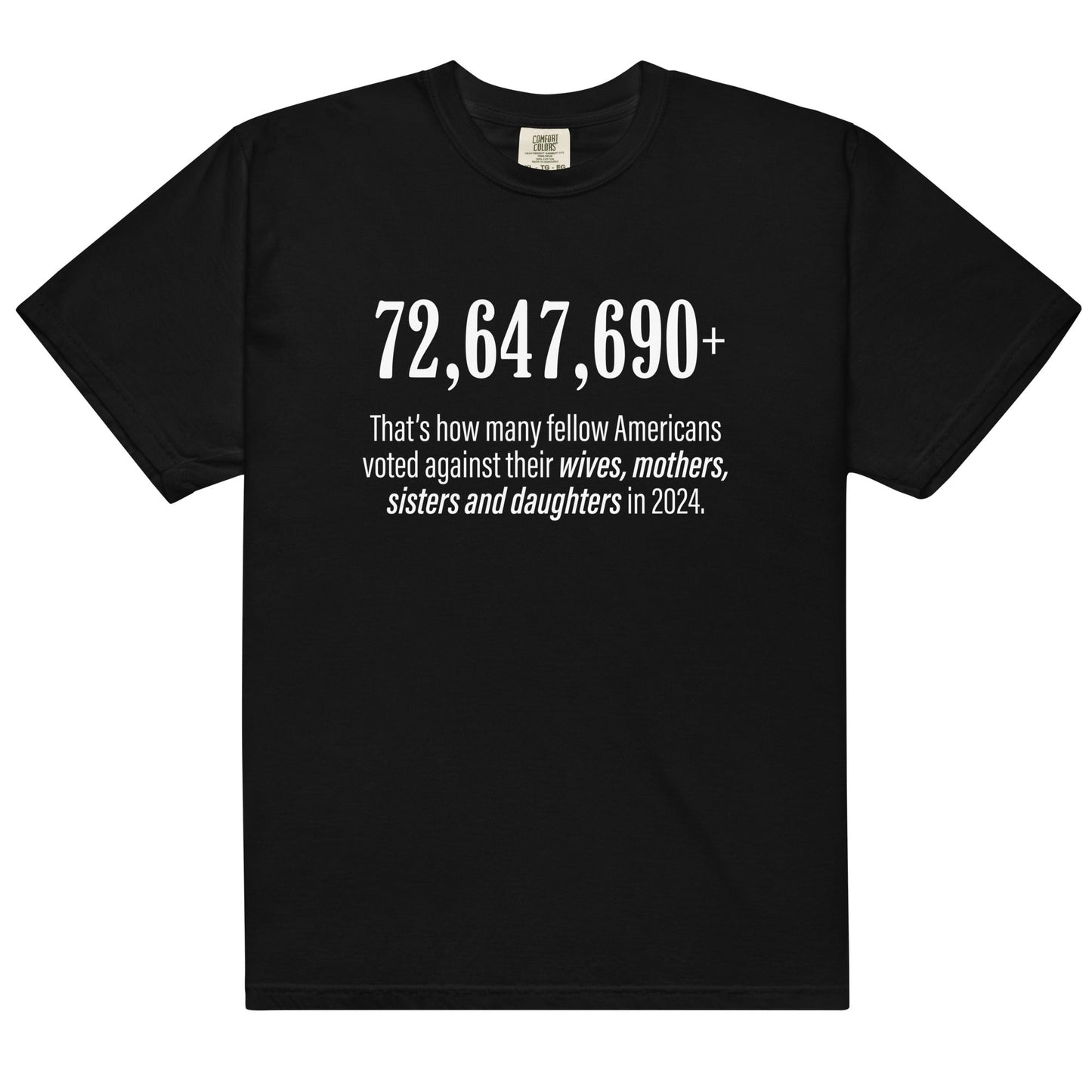 72,647,690+ Americans (front only) Unisex t-shirt