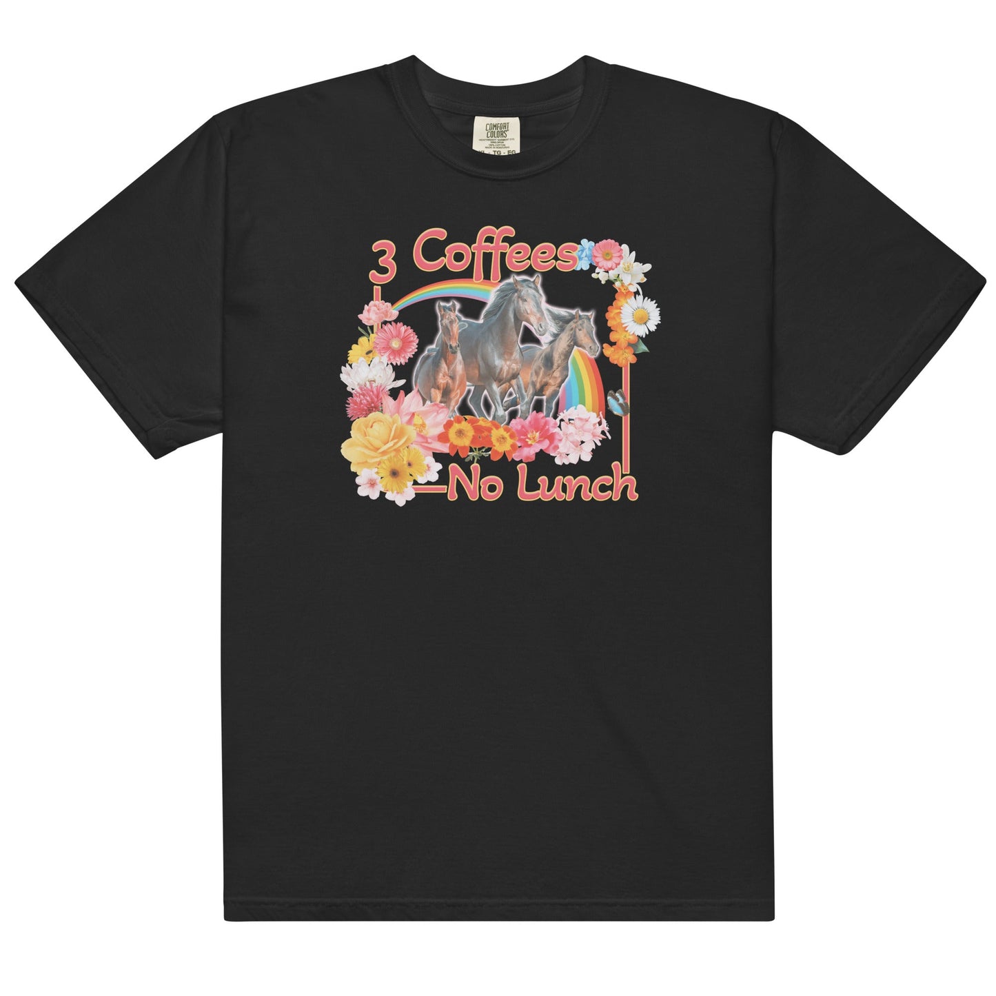3 Coffees No Lunch Unisex t-shirt