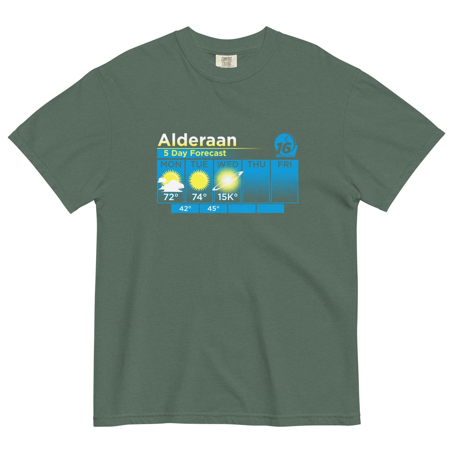 Alderaan 5 Day Forecast Men's Relaxed Fit Tee
