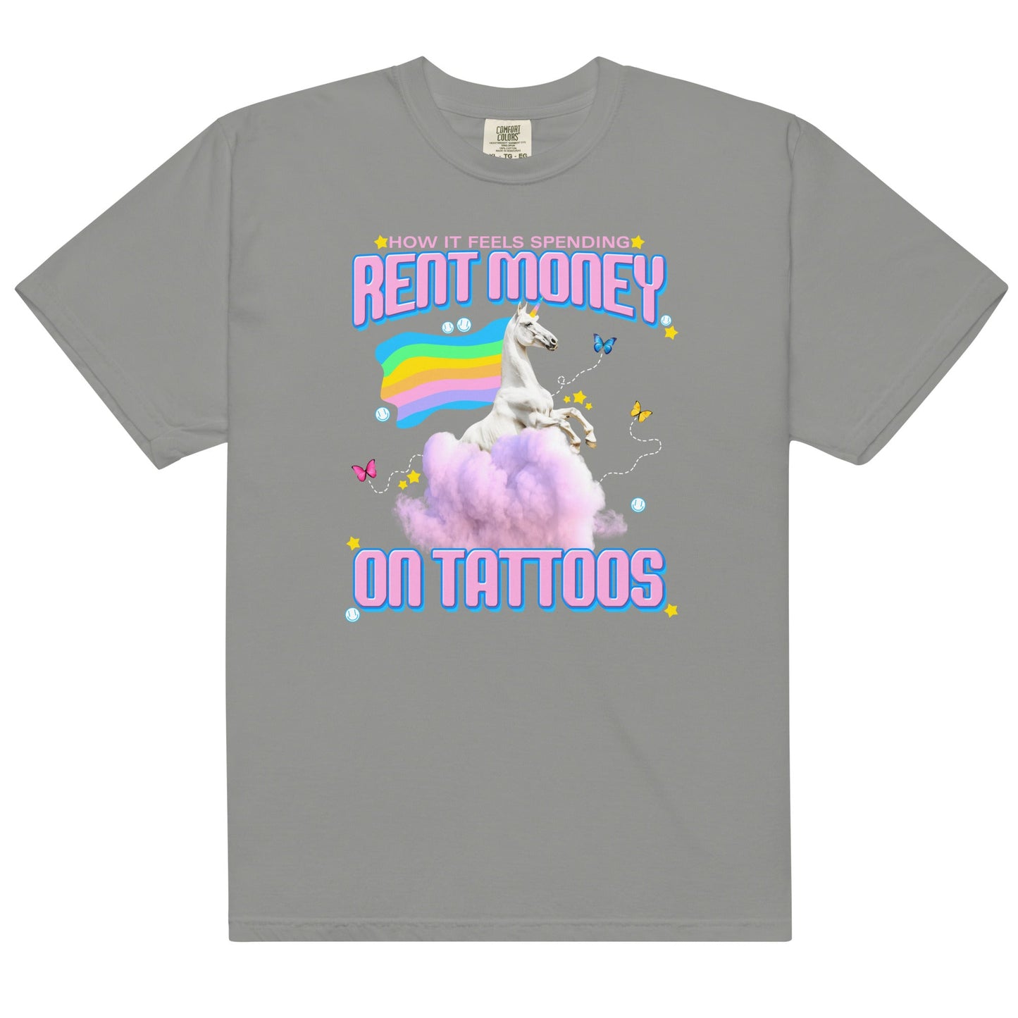 Rent Money on Tattoos Unisex t-shirt