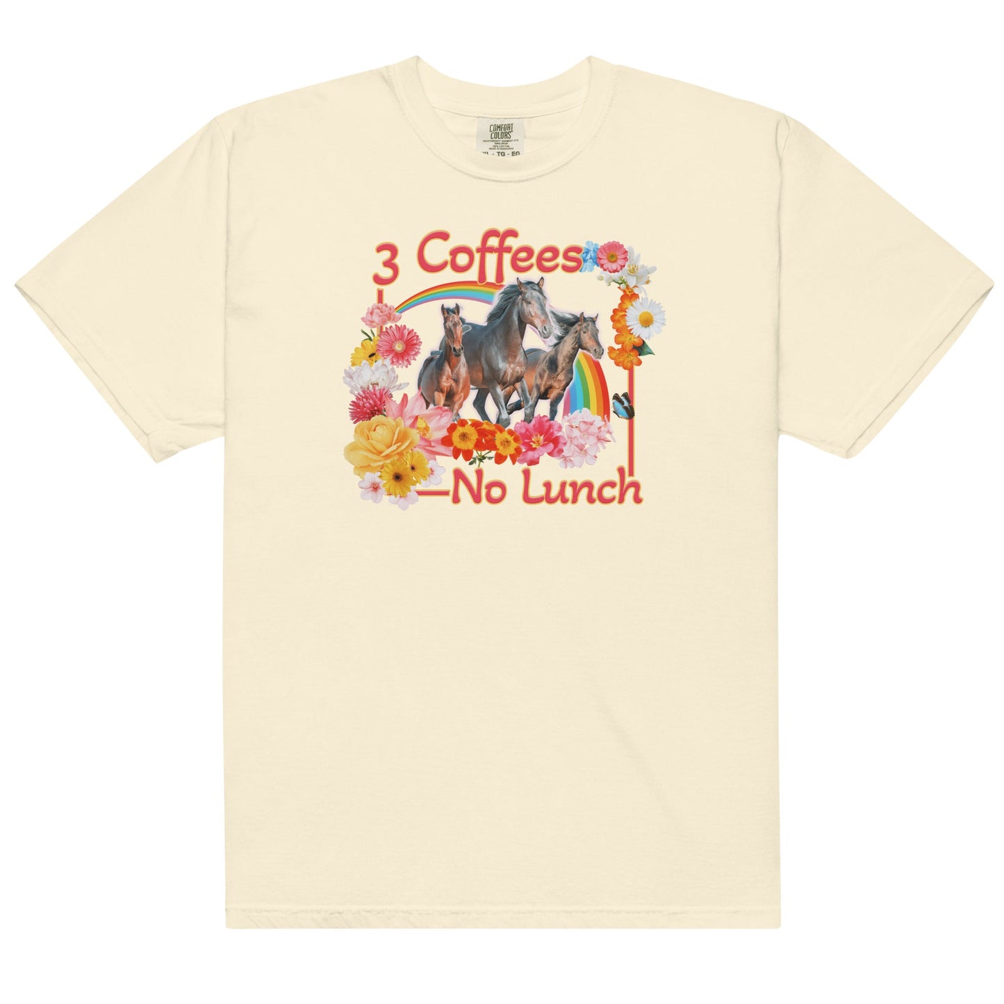 3 Coffees No Lunch Unisex t-shirt