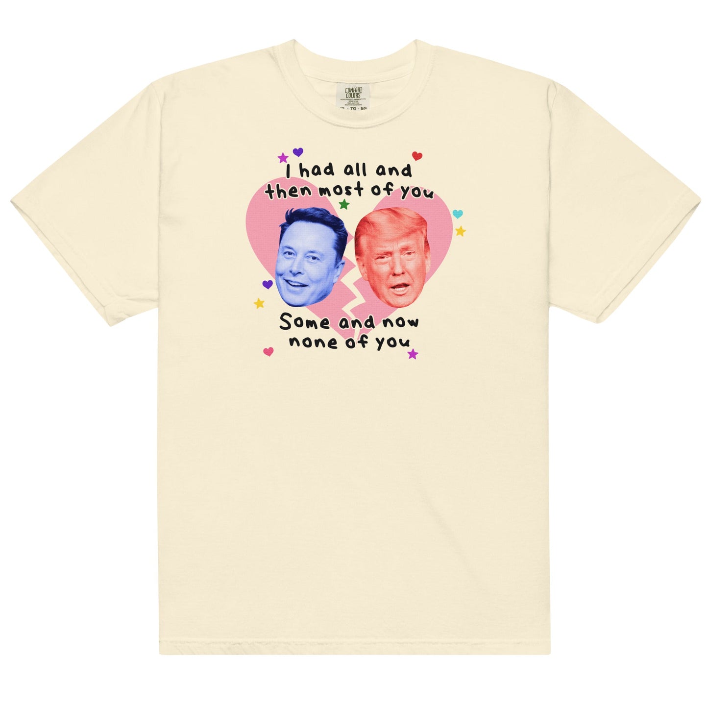 Trump and Musk Divorce Unisex t-shirt
