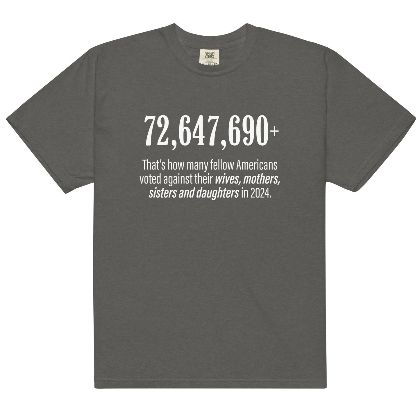 72,647,690+ Americans (front only) Unisex t-shirt