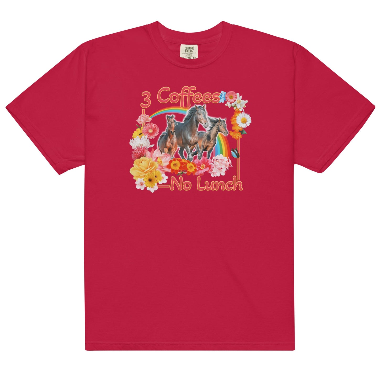 3 Coffees No Lunch Unisex t-shirt