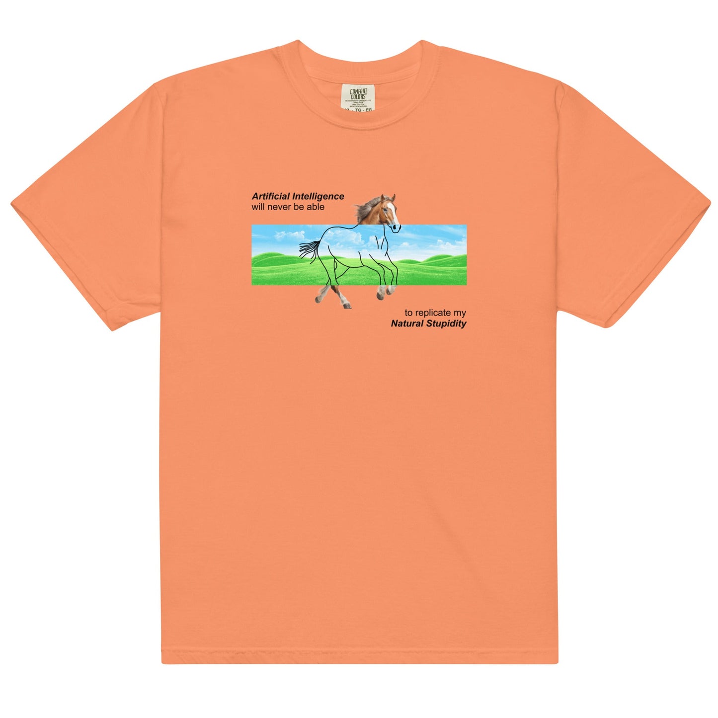 AI Can Never Replicate My Natural Stupidity Unisex t-shirt