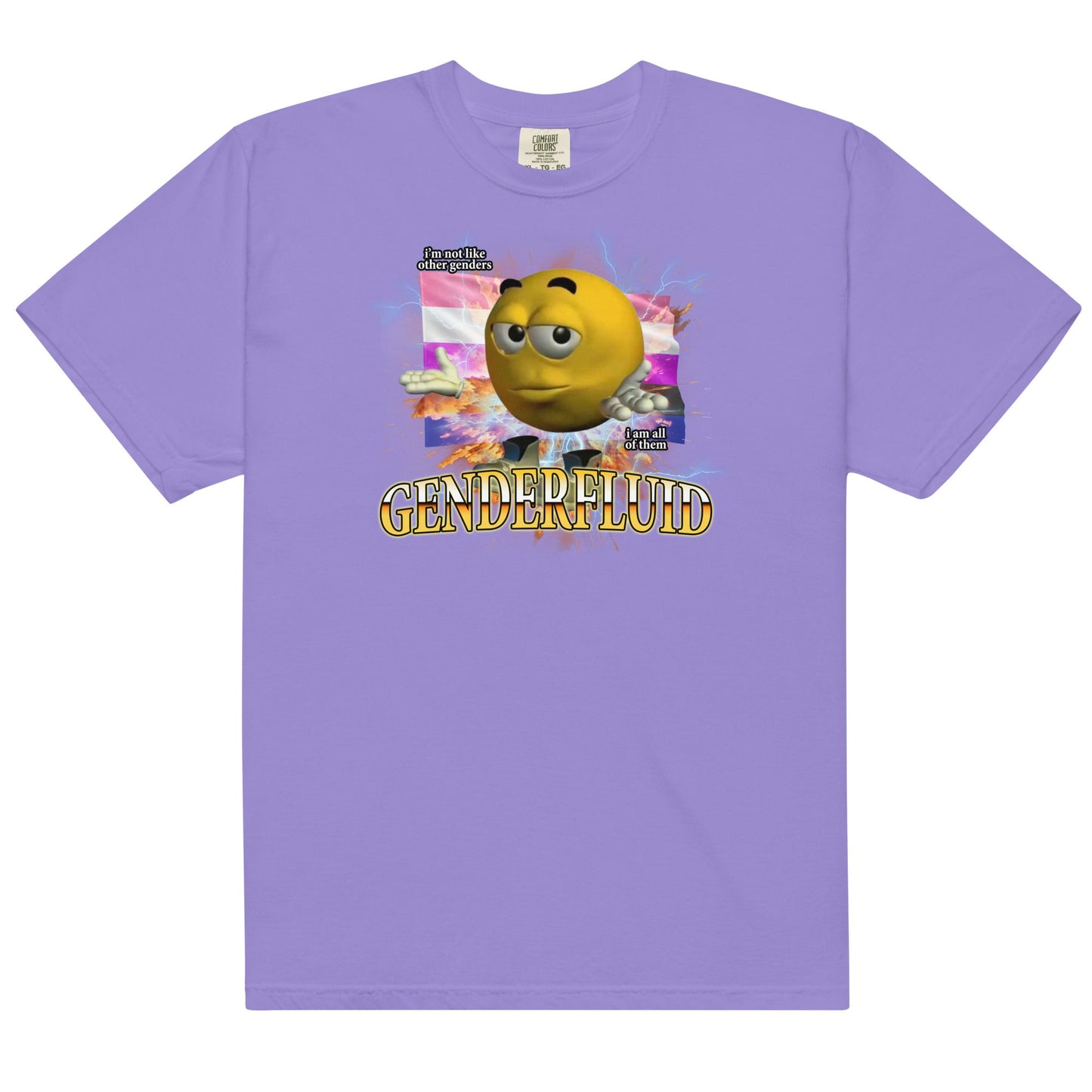 Hardcore Genderfluid Unisex t-shirt