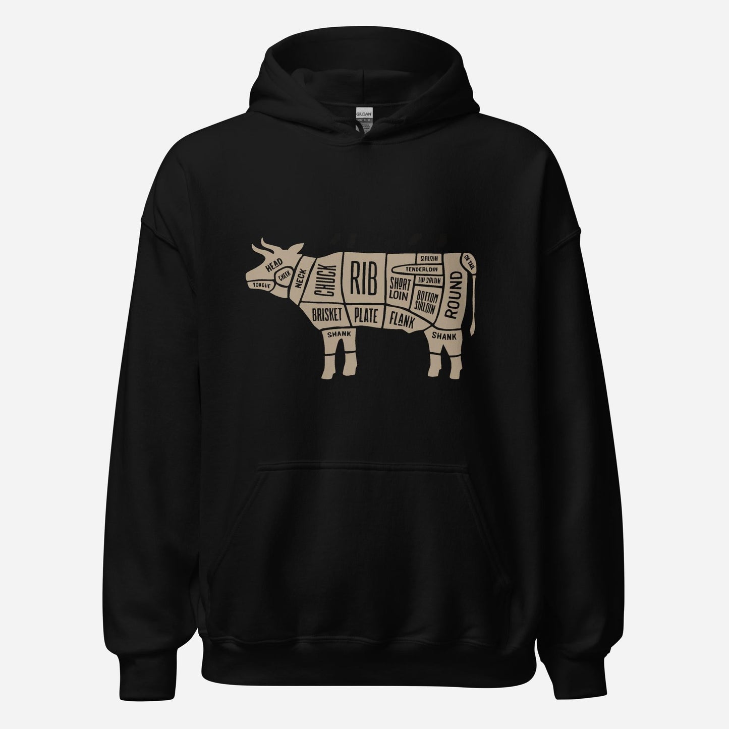 Beef Diagram Unisex Hoodie
