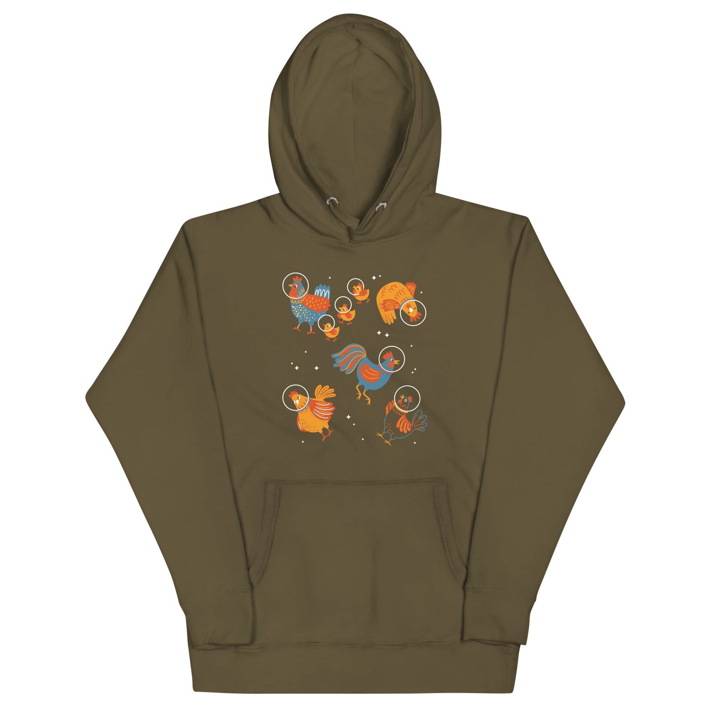 Chickens In Space Unisex Hoodie