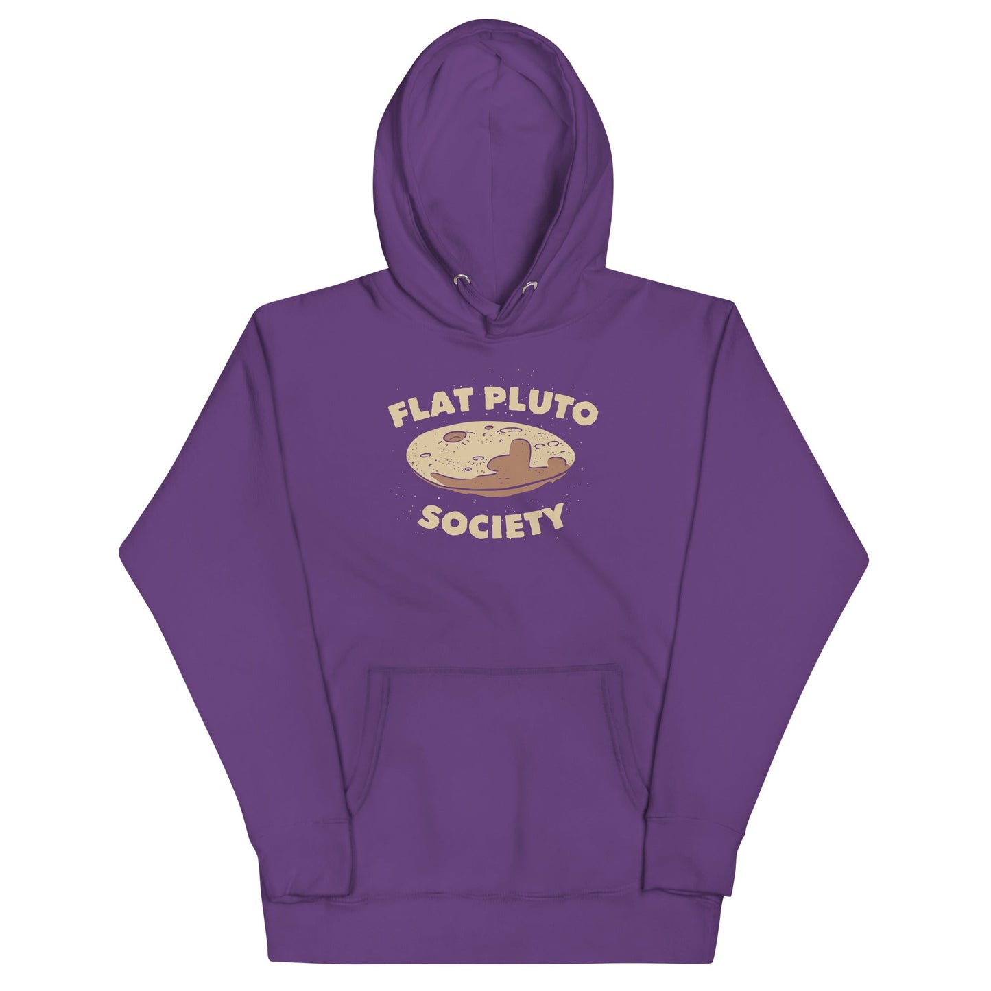 Flat Pluto Society Unisex Hoodie
