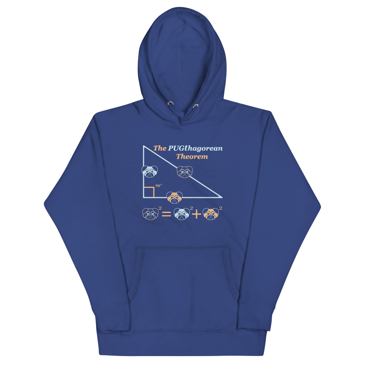 Pugthagorean Theorem Unisex Hoodie