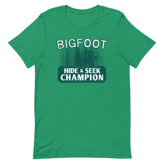Bigfoot Hide And Seek Champion Men's Signature Tee