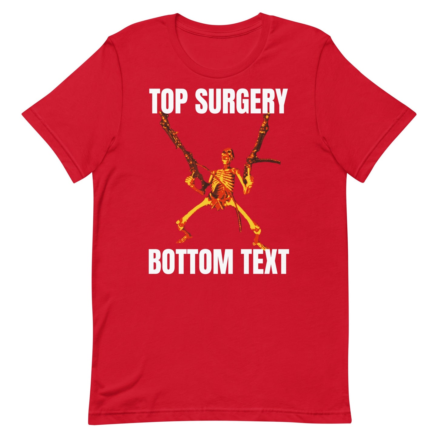 Top Surgery Bottom Text Unisex t-shirt