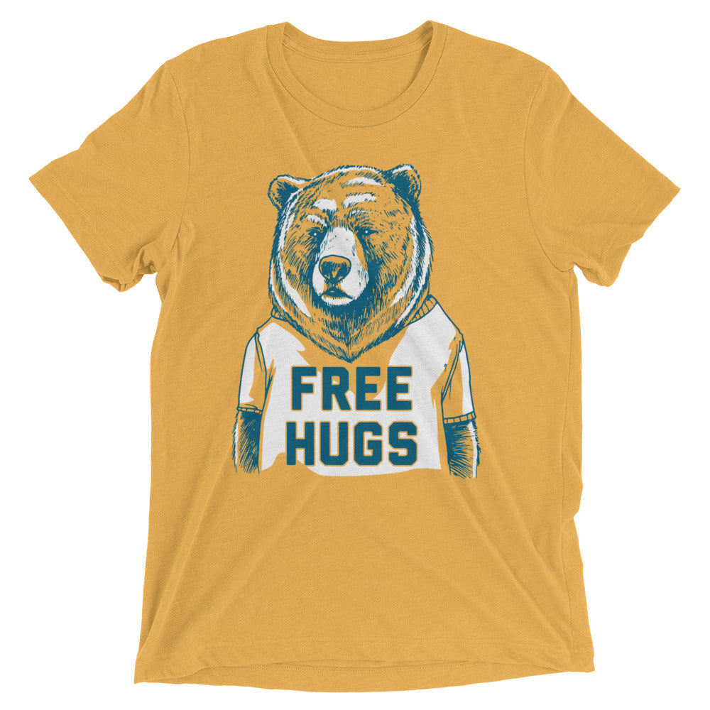 Free Hugs Bear Men's Tri-Blend Tee